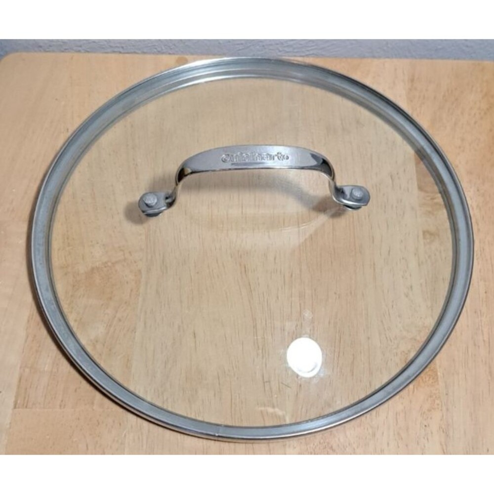 Cuisinart Tempered Glass Lid Only Inner 9"5/8 Outer Rim 10 1/2"
